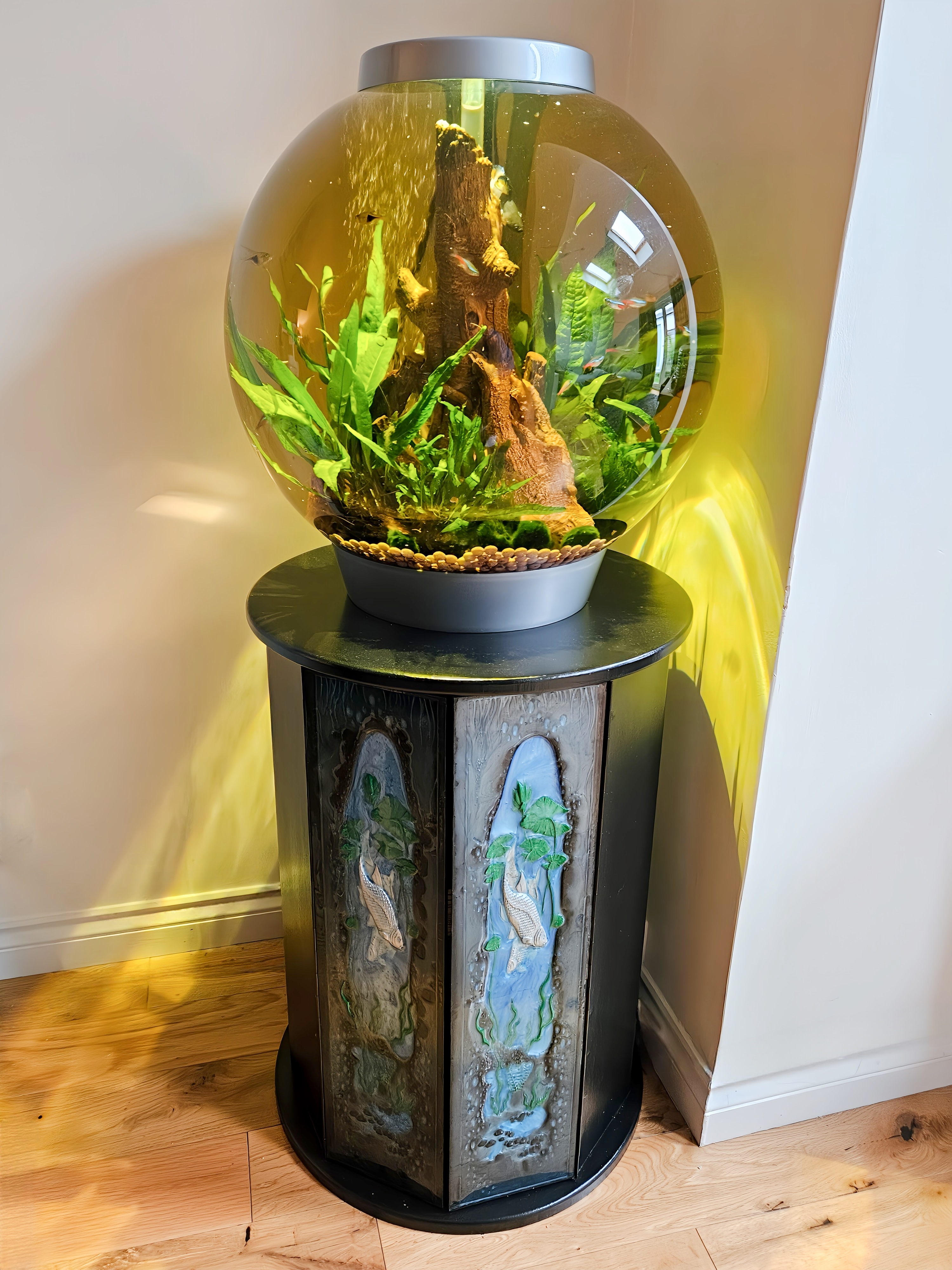 Bespoke heavy duty aquarium cabinet joinery Glasgow