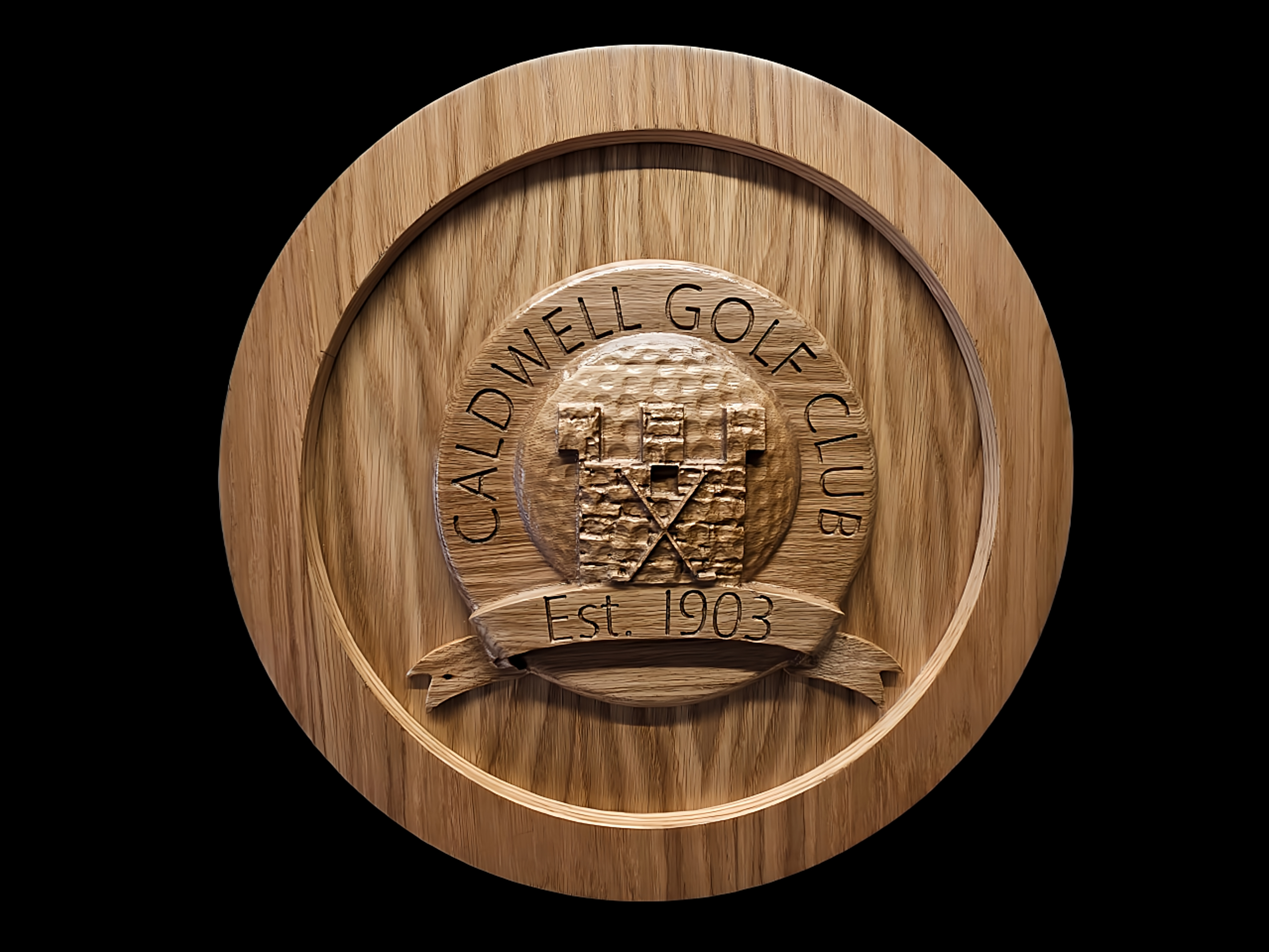 Caldwell Golf Club Crest Sign