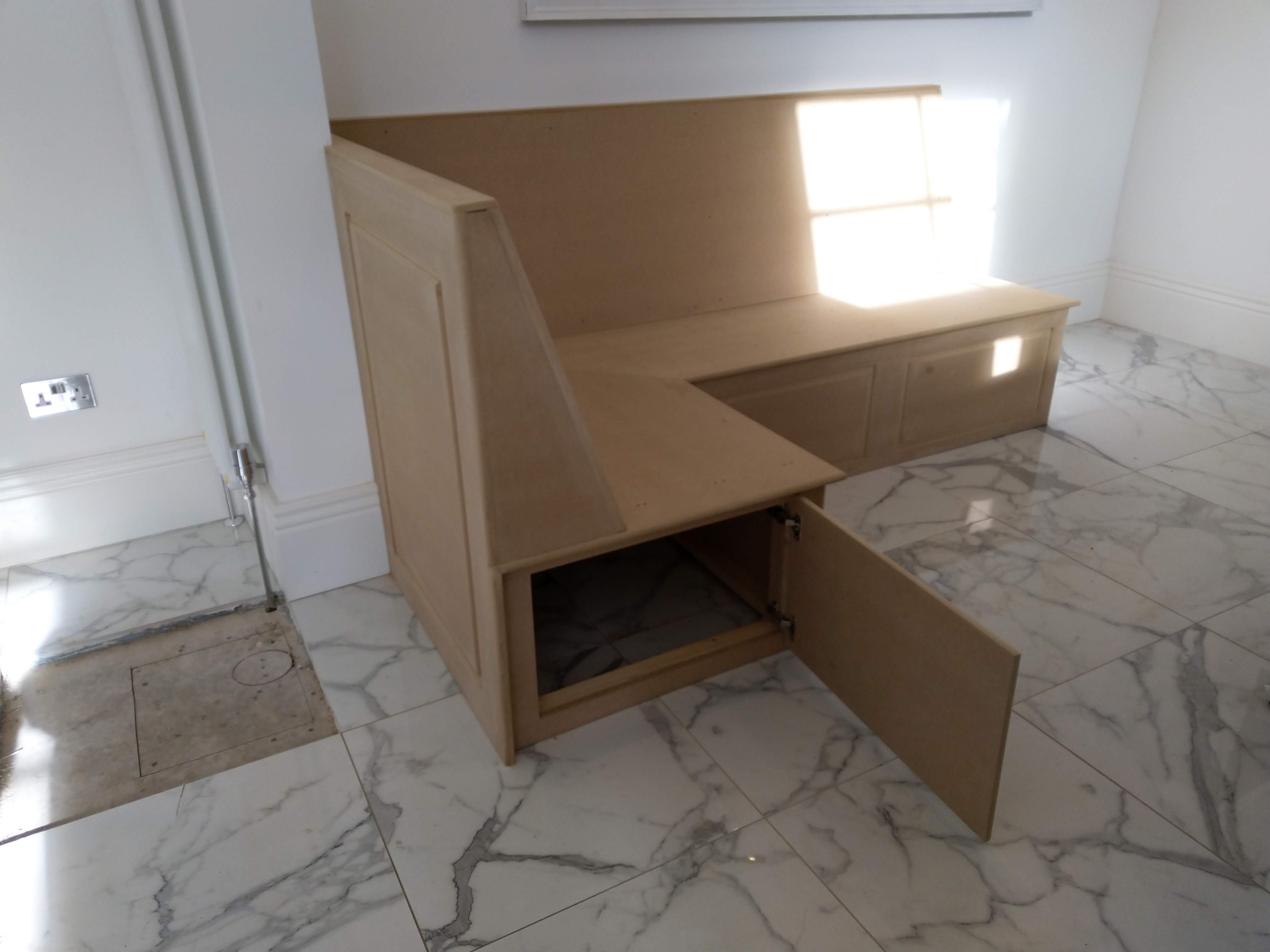 Custom kitchen banquette seating Glasgow