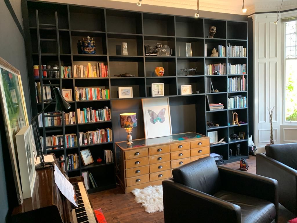 Sleek modern bookcase