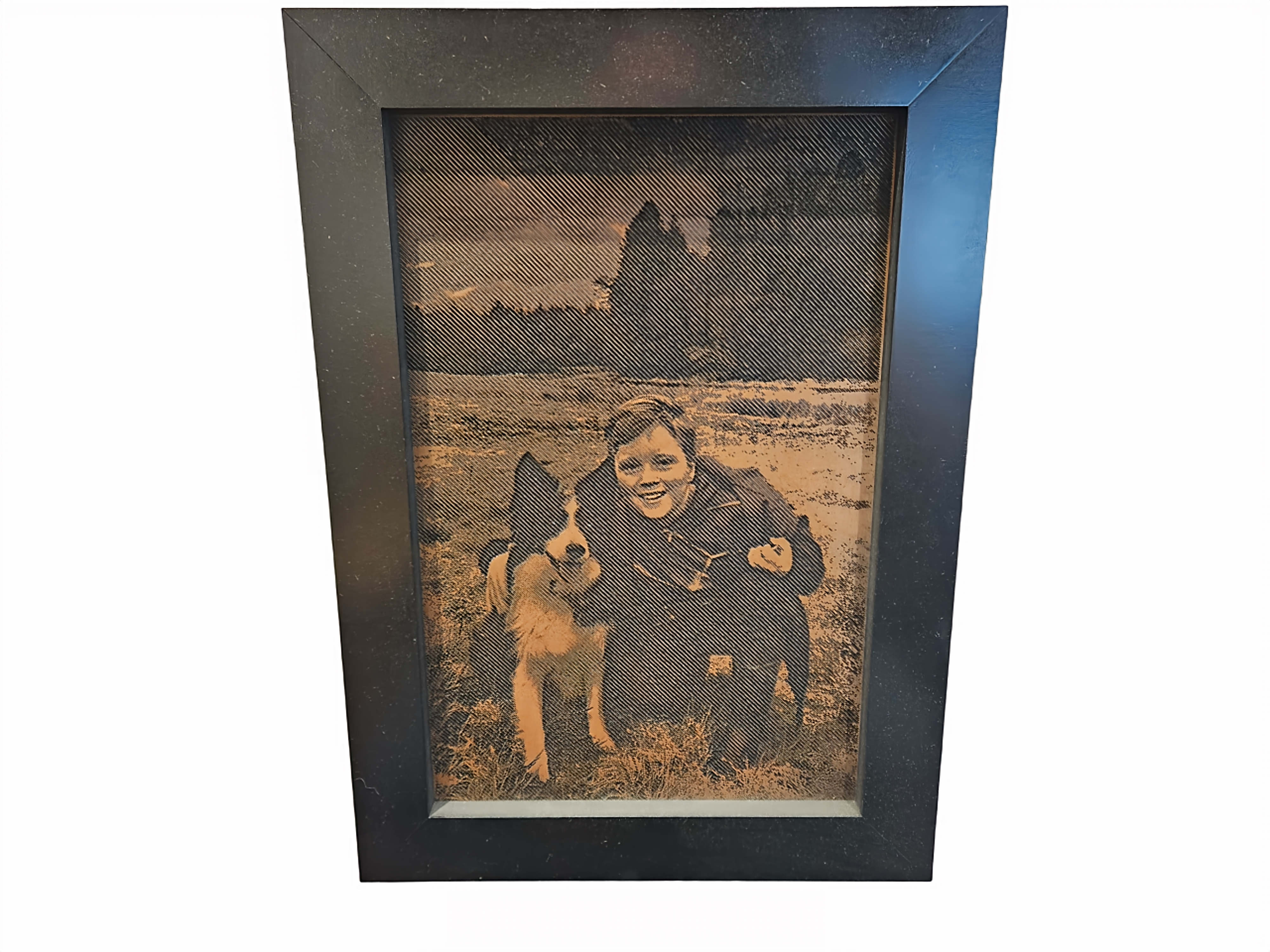 Bespoke Carved Wooden Pet Portrait