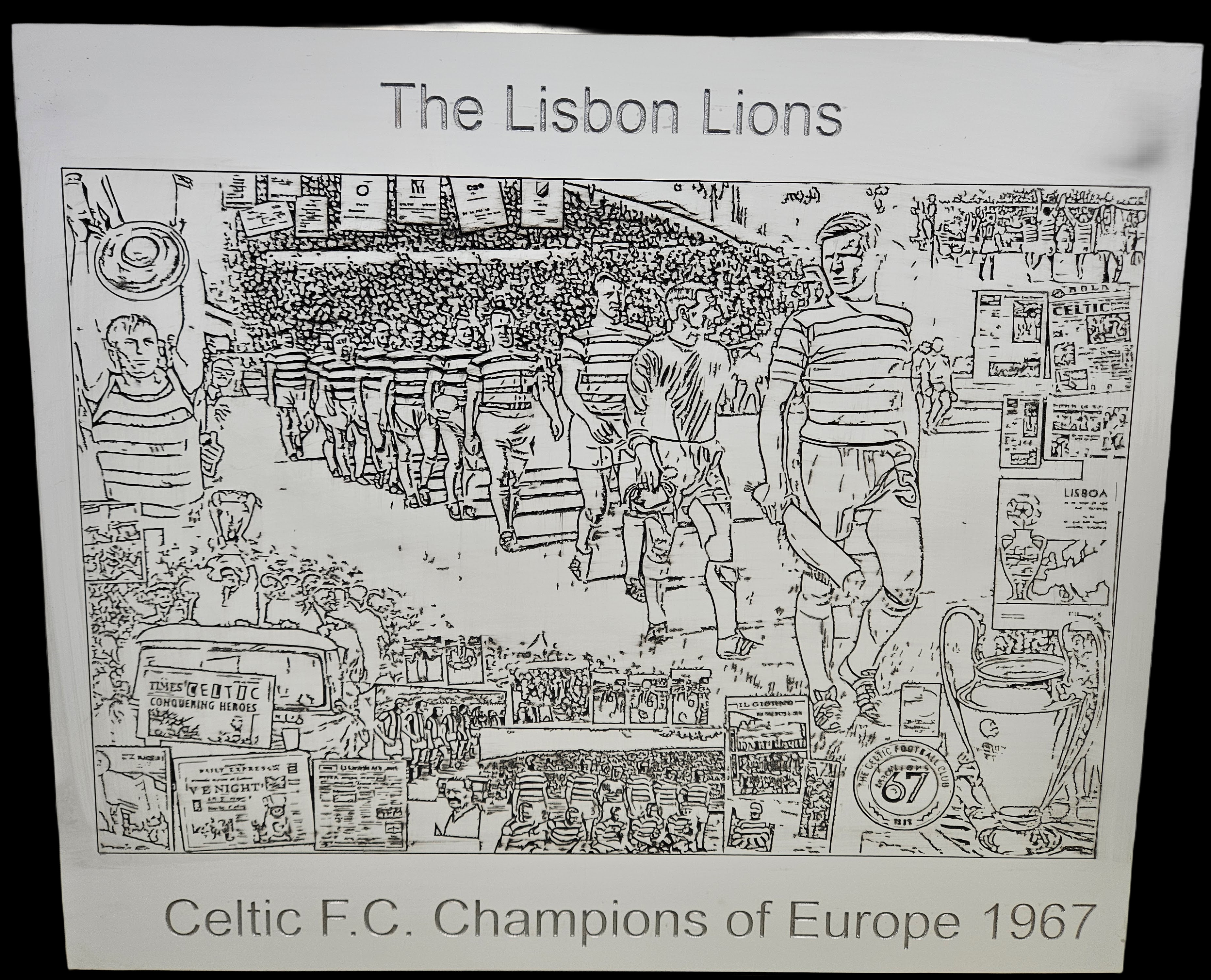 Lisbon Lions Celtic FC Custom Art