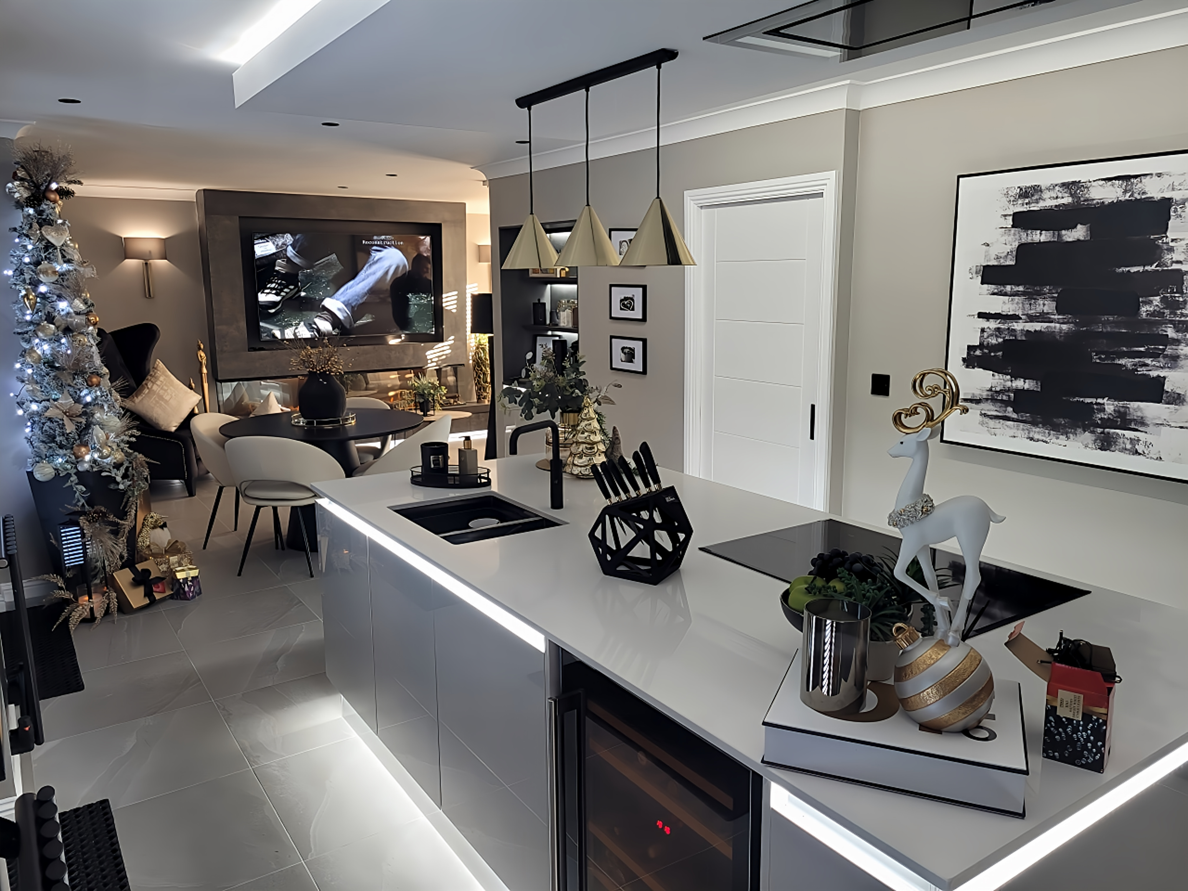 Completed master kitchen fitting project showcasing immaculate alignment