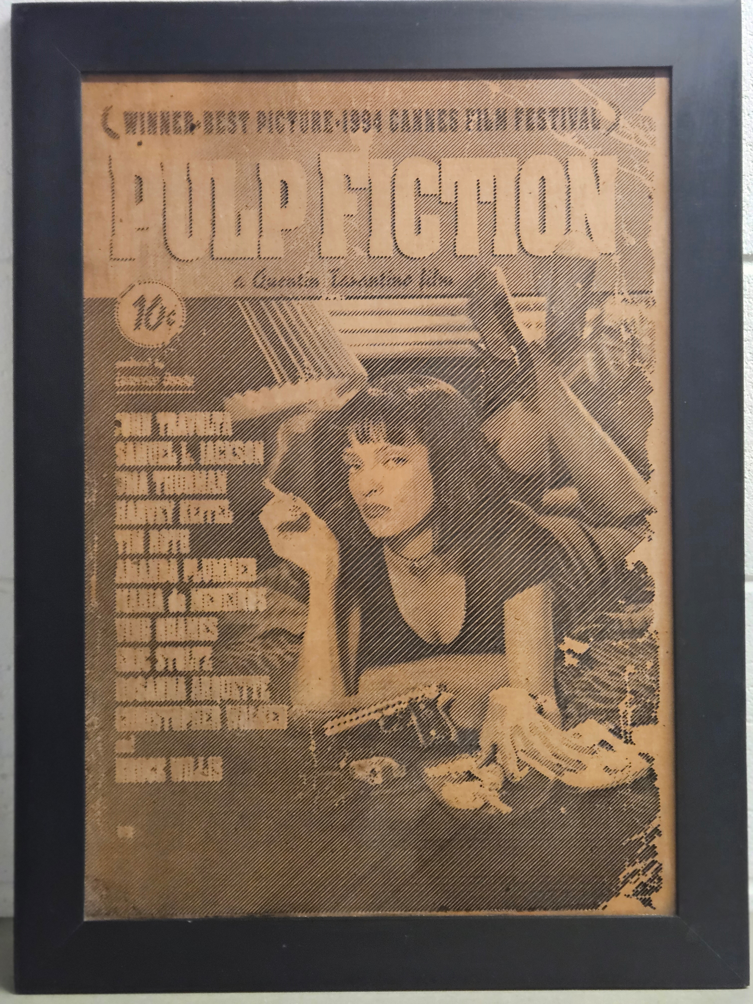 Pulp Fiction Quentin Tarantino Wooden Art