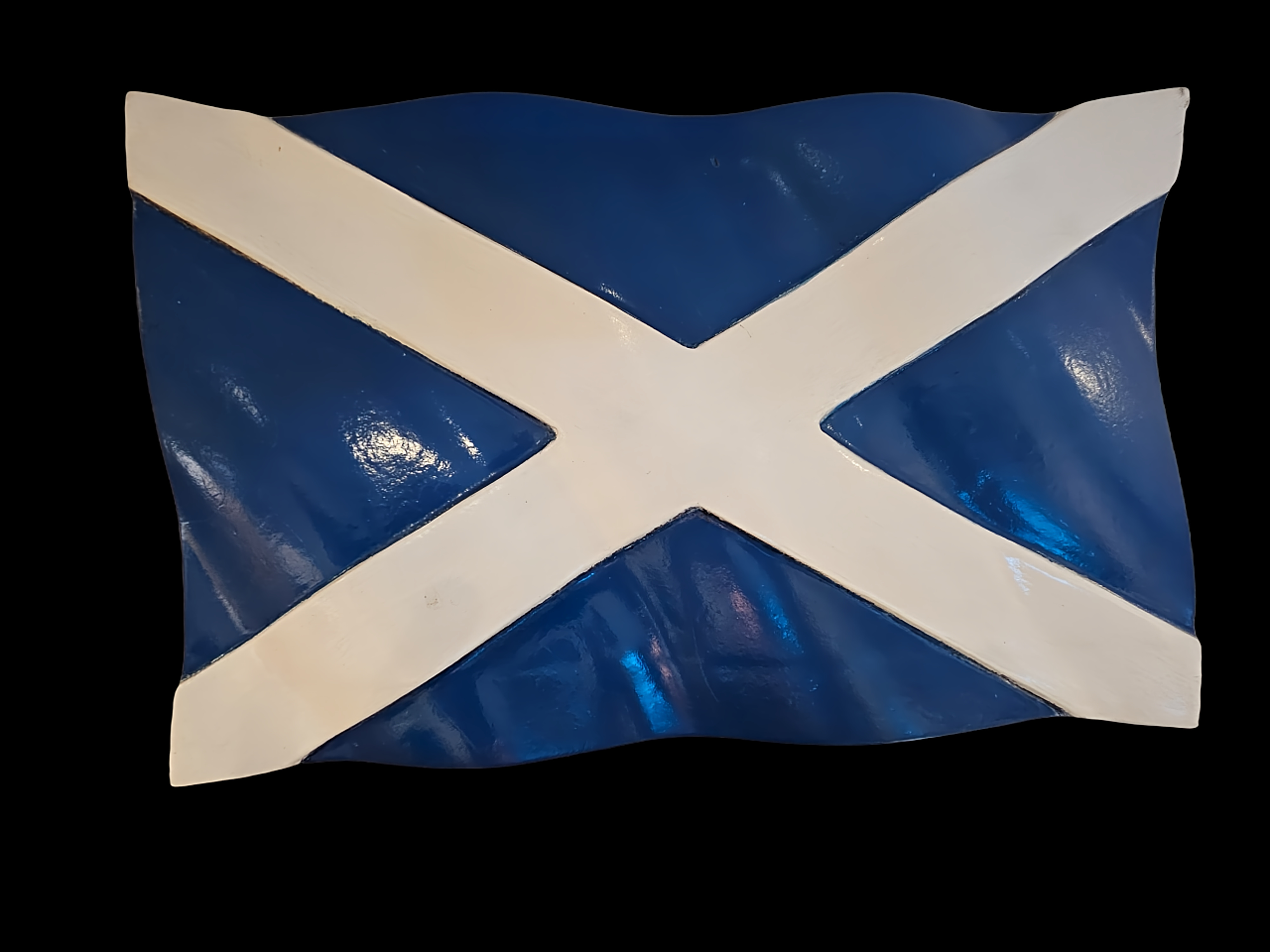 Scottish Saltire Engraved Wooden Sign
