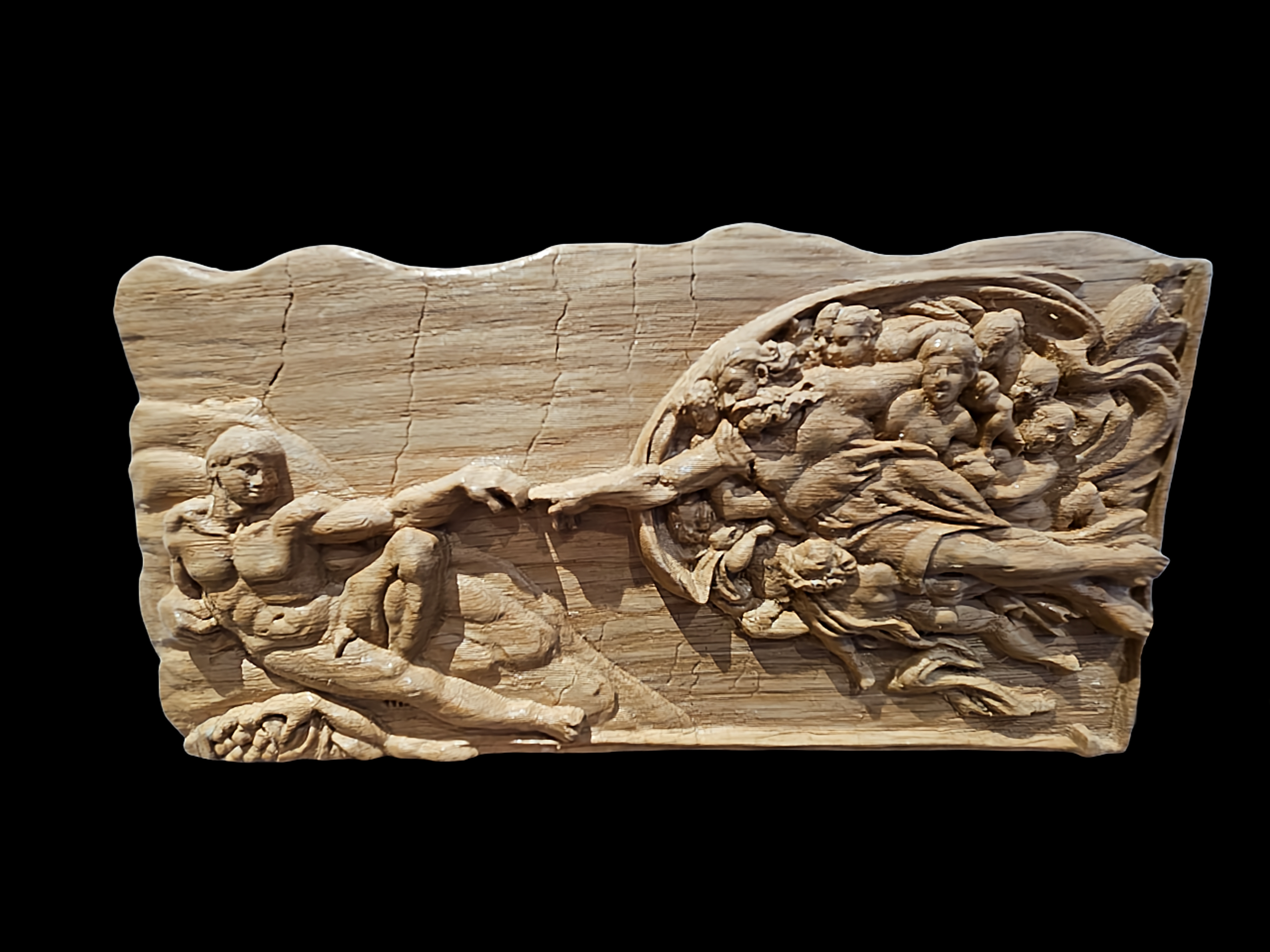 Spark of Life Spiritual Wood Carving